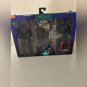 NECA TEENAGE MUTANT NINJA TURTLES II SECRET of the OOZE "FOOT SOLDIER" 2-pack